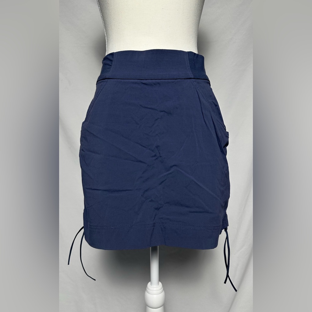 Columbia Navy Blue Side Cinch Athletic Gorpcore Summer Mini Skort Size S